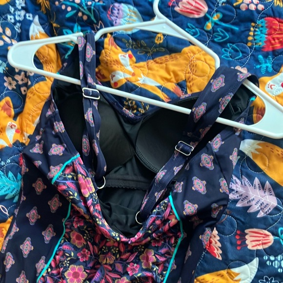 Sundance Floral One Piece Swimsuit - Pink and Blue - Picture 4 of 7